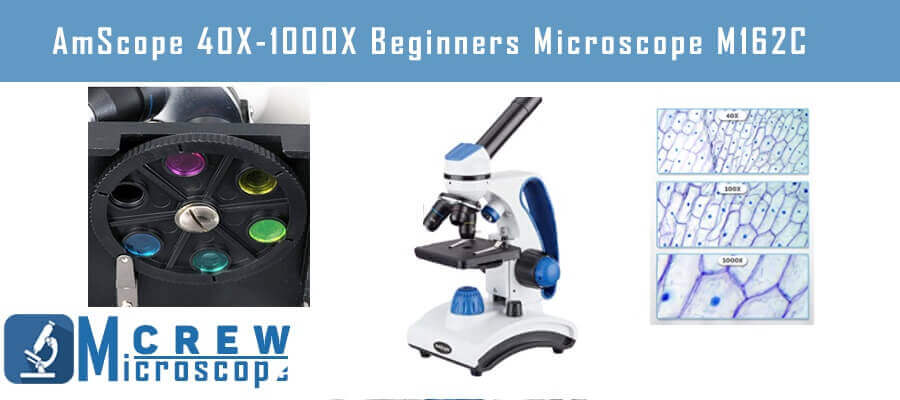 AmScope M162C 40X-1000X Beginners Microscope