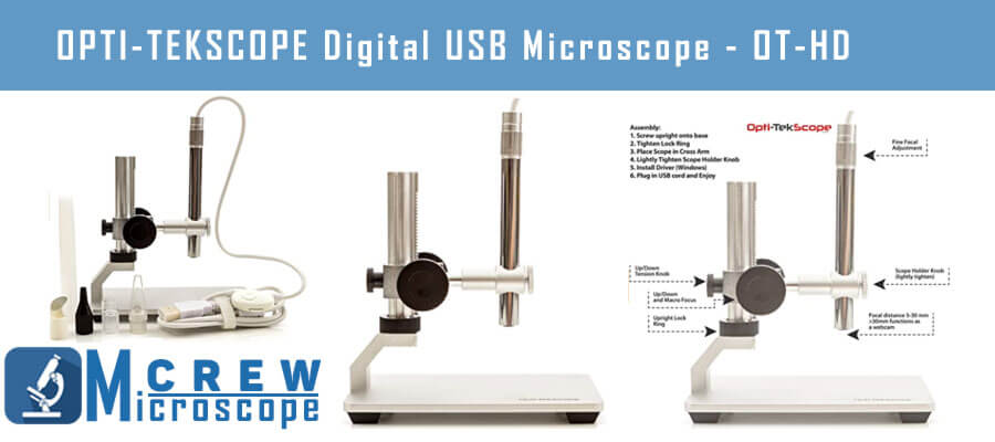 OPTI TEKSCOPE Digital USB Microscope OT HD